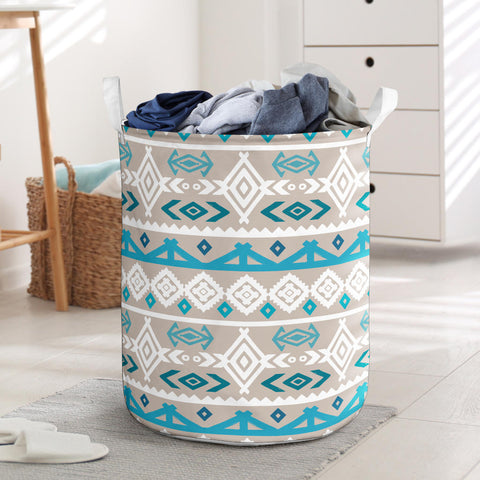 Powwow StoreLB00263 Pattern Native Laundry Basket