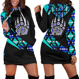 Powwow StoreWHD0008 Southwest Symbol Native American Hoodie Dress