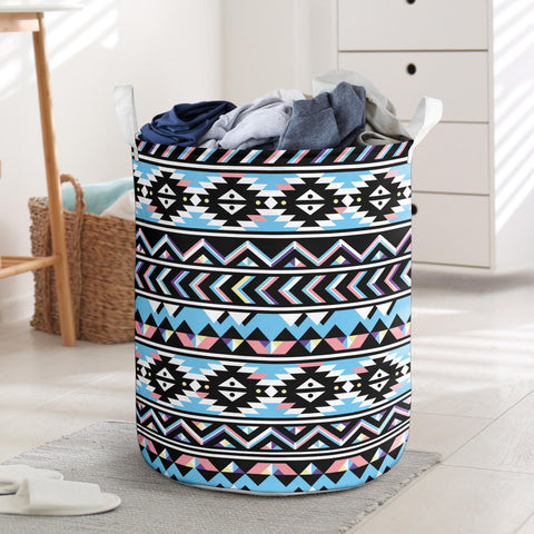 Powwow StoreLB00189 Pattern Native Laundry Basket