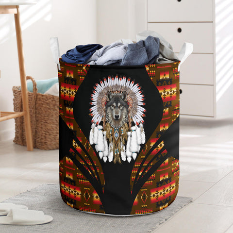 Powwow StoreLB0018 Pattern Native Laundry Basket