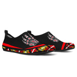 Powwow StoreAQS0028 Tribe Design Native American Aqua Shoes