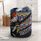 Powwow StoreLB00218 Pattern Native Laundry Basket