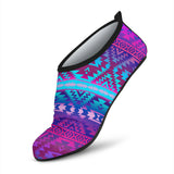 Powwow Storegb nat00701 tribe design native american aqua shoes