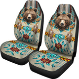 CSA-00223 Bear Pattern Native American Car Seat Cover