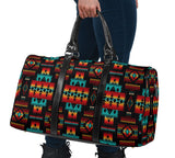 GB-NAT00046-02 Black Native Tribes Native Travel Bag