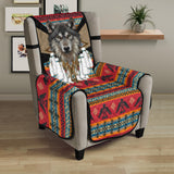 CSF-0064 Wolf Native American 23" Chair Sofa Protector