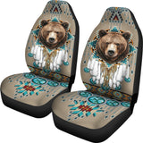 CSA-00226 Bear Pattern Native American Car Seat Cover