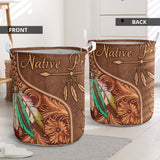 Powwow Storenat240618 m001 native pride eagle pattern laundry basket