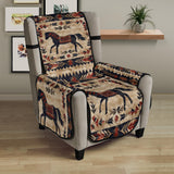 CSF-0085 Horse Pattern Native American 23" Chair Sofa Protector