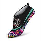 Powwow Storeaqs0023 tribe design native american aqua shoes