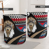 LB00342 Pattern Native American Laundry Basket