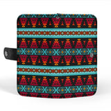 GB-HW0011313 Turtle Pattern Native American Wallet Phone Case