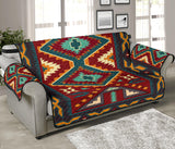 GB-NAT00061-70CH01 Native Red Yellow Pattern Native American 70" Sofa Protector