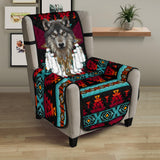 CSF-0074 Wolf Native American 23" Chair Sofa Protector