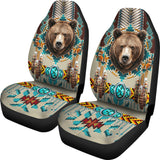 CSA-00224 Bear Pattern Native American Car Seat Cover