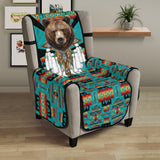 CSF-0074 Bear Native American 23" Chair Sofa Protector