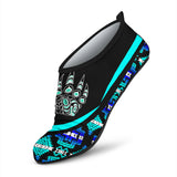 Powwow Storeaqs0032 tribe design native american aqua shoes