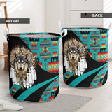 LB00351 Pattern Native American Laundry Basket