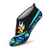 Powwow Storeaqs0031 tribe design native american aqua shoes