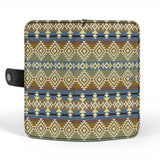 GB-NAT00750 Pattern Yellow Native American Wallet Phone Case