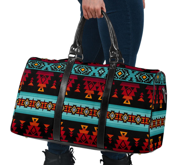 GB-HW0011313 Pattern Native American Travel Bag – Powwow Store