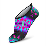 Powwow Storegb nat00655 tribe design native american aqua shoes