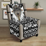 CSF-0062 Wolf Native American 23" Chair Sofa Protector