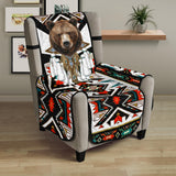 CSF-0072 Bear Native American  23" Chair Sofa Protector