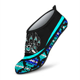 Powwow Storeaqs0030 tribe design native american aqua shoes