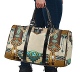 GB-NAT00059 Brown Pattern Breastplate  Travel Bag