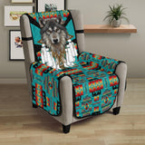 CSF-0075 Wolf Native American 23" Chair Sofa Protector