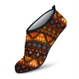 GB-NAT00644 Tribe Design Native American Aqua Shoes