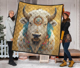 GB-NAT00912 Bison Pattern Native American Premium Quilt