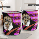 LB00358 Pattern Native American Laundry Basket