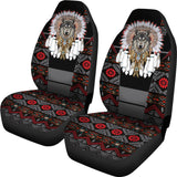 CSA-00231 Wolf Pattern Native American Car Seat Cover