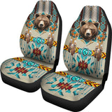 CSA-00222 Bear Pattern Native American Car Seat Cover