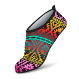 GB-NAT00689 Tribe Design Native American Aqua Shoes