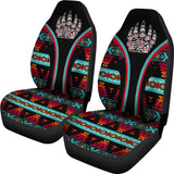 CSA-00217 Symbol Bear Pattern Native American Car Seat Cover