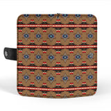 GB-HW00096 Pattern Brown Native Wallet Phone Case