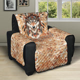 CSF-0074 Wolf Native American 28" Recliner Sofa Protector