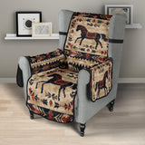 CSF-0085 Horse Pattern Native American 23" Chair Sofa Protector