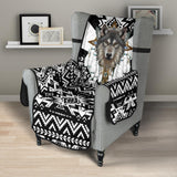 CSF-0062 Wolf Native American 23" Chair Sofa Protector