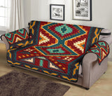 GB-NAT00061-70CH01 Native Red Yellow Pattern Native American 70" Sofa Protector