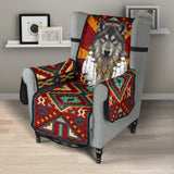 CSF-0069 Wolf Native American 23" Chair Sofa Protector