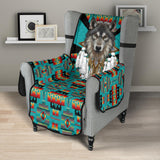 CSF-0075 Wolf Native American 23" Chair Sofa Protector