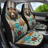 CSA-00223 Bear Pattern Native American Car Seat Cover