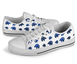 LTS0001-01 Bear Symbol Native American Low Top Canvas Shoe