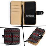 GB-NAT00595 Tribe Design Native Wallet Phone Case