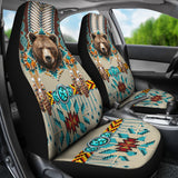 CSA-00222 Bear Pattern Native American Car Seat Cover