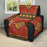 GB-NAT00331 Geometric Pattern Red 28" Recliner Sofa Protector